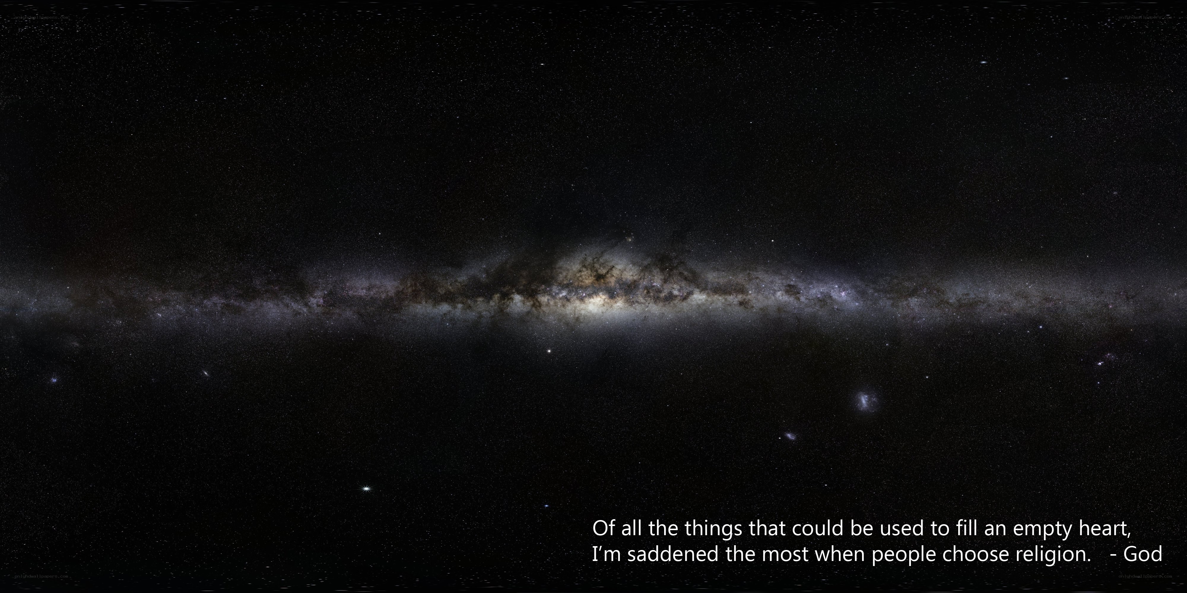 Milky Way galaxy view