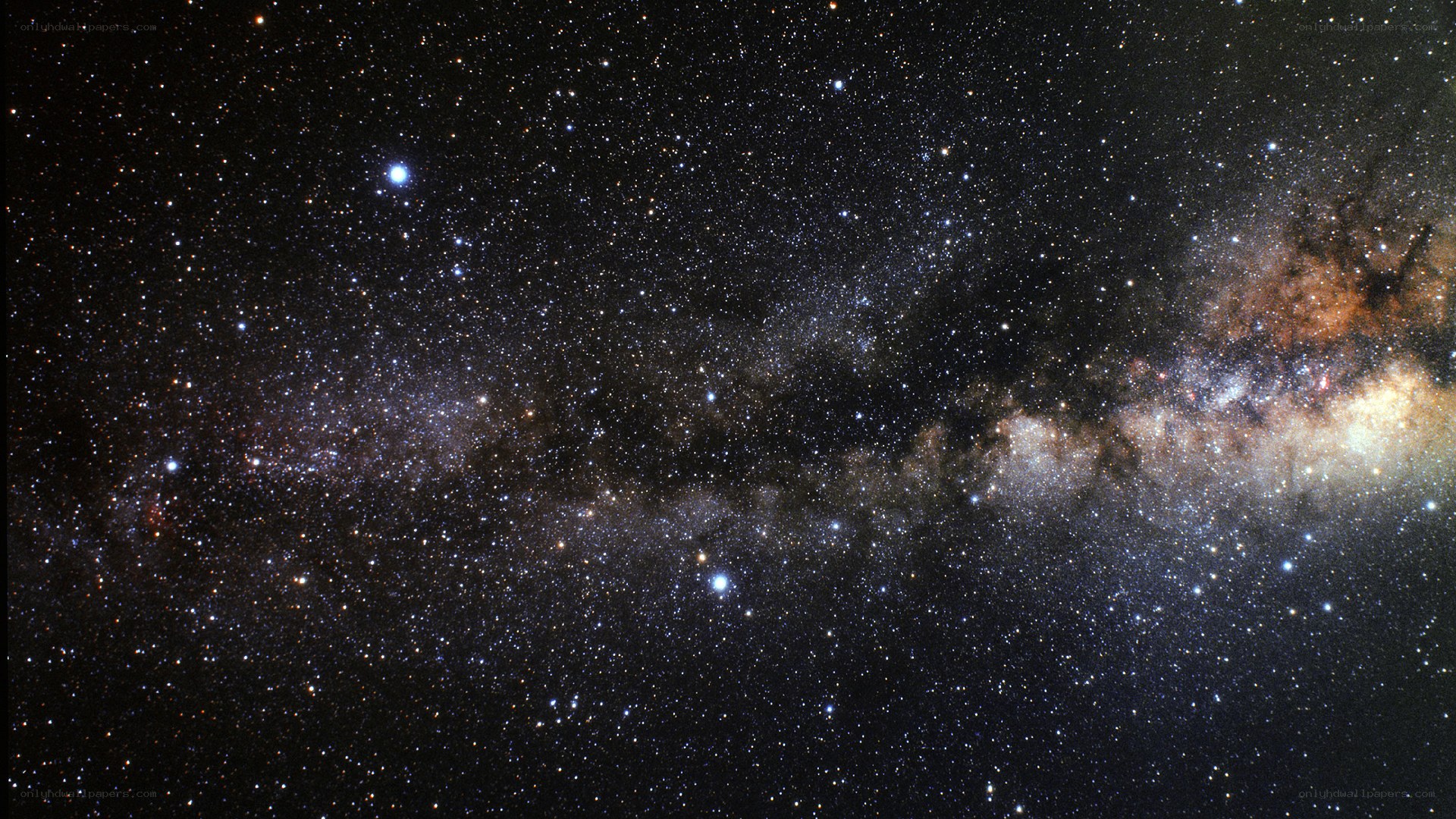 Milky Way galaxy view