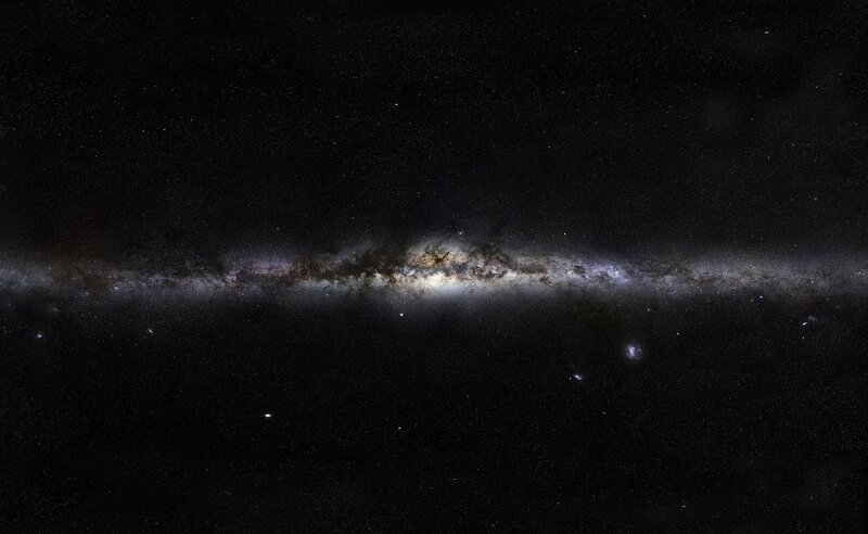 Milky Way galaxy view