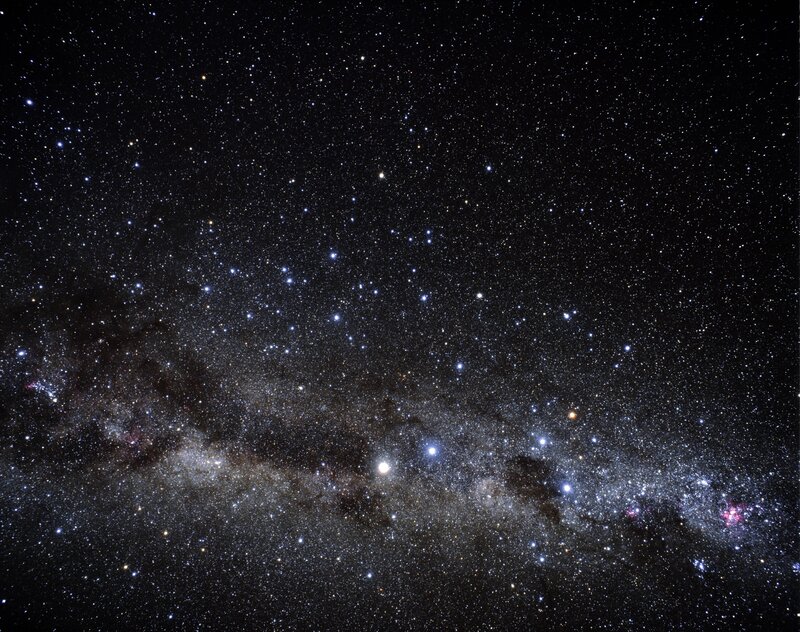 Milky Way galaxy view