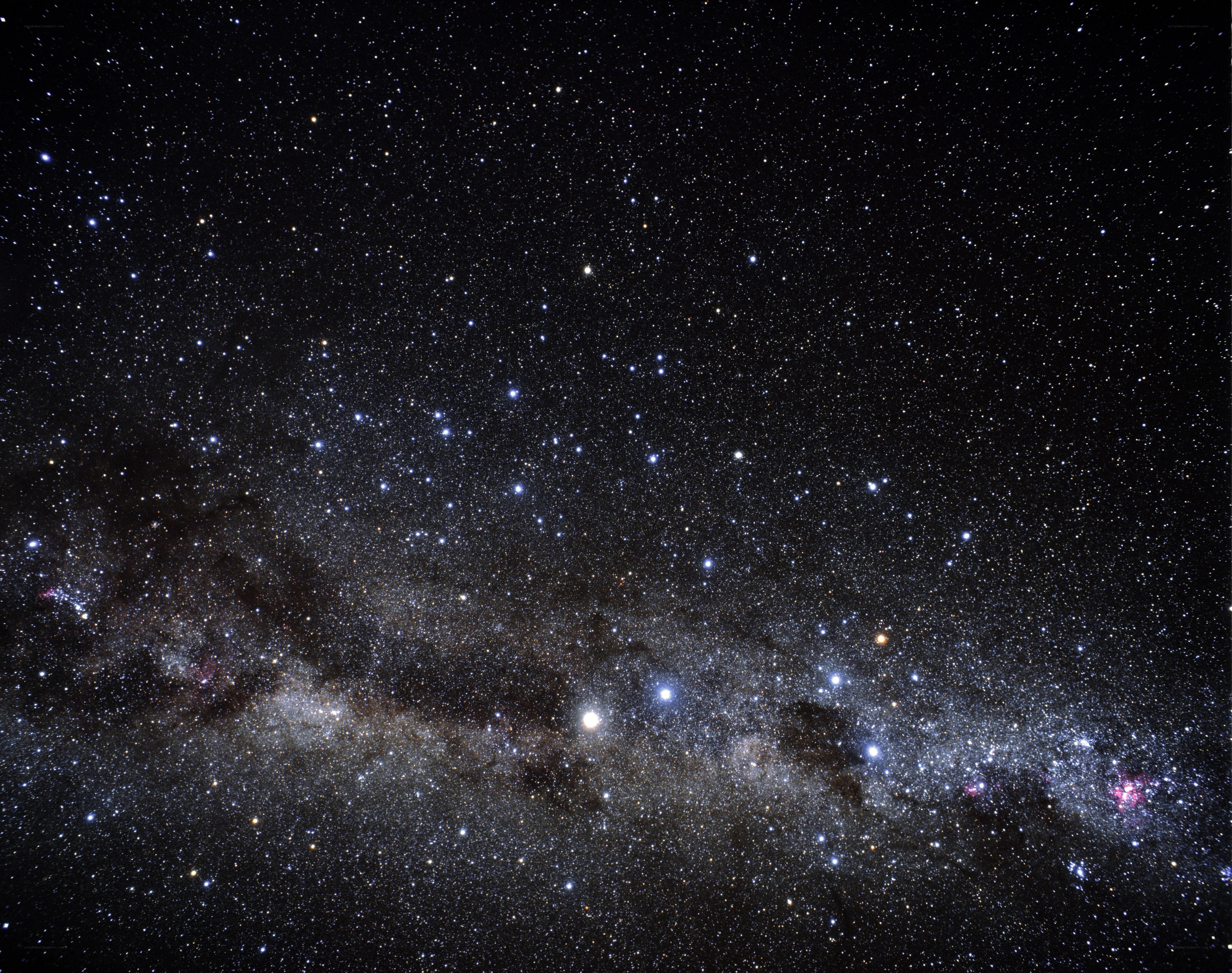 Milky Way galaxy view
