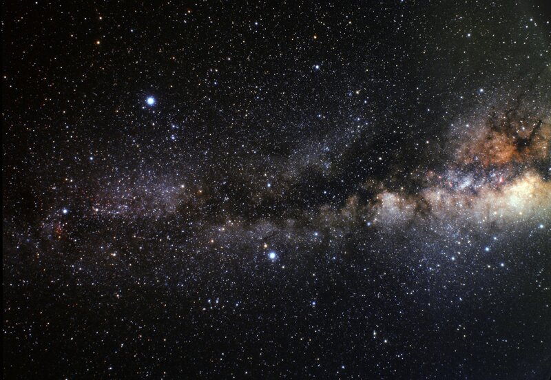 Milky Way galaxy view