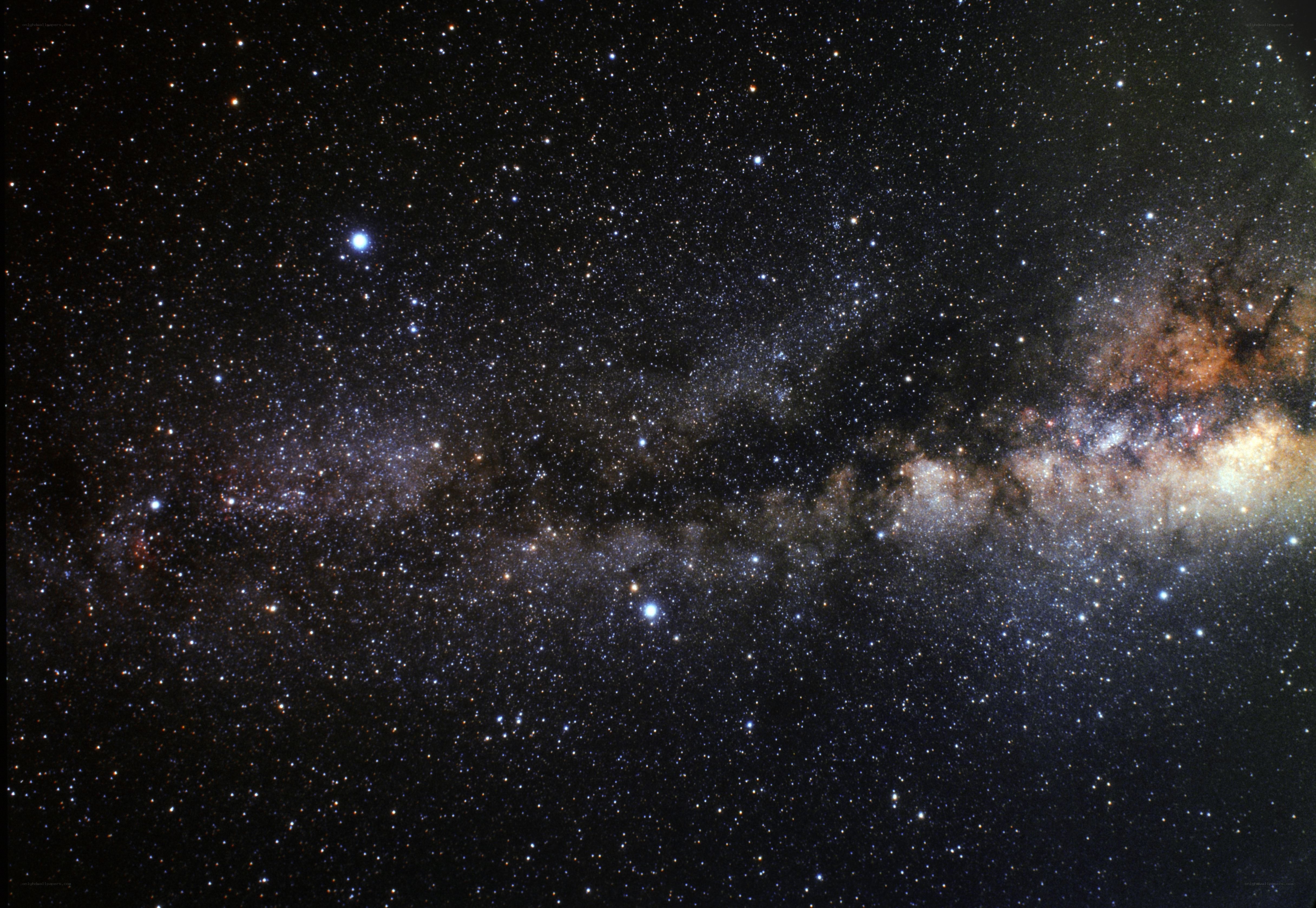 Milky Way galaxy view