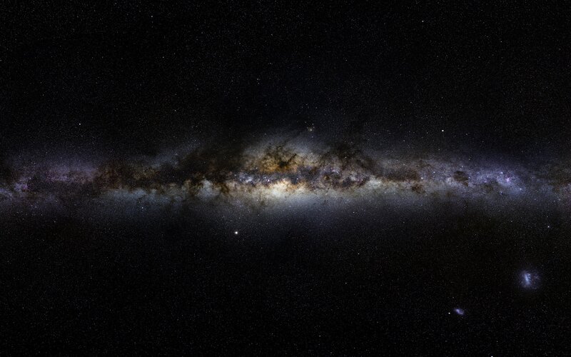 Milky Way galaxy view