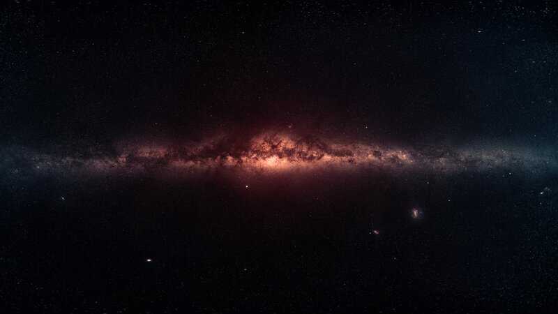 Milky Way galaxy view