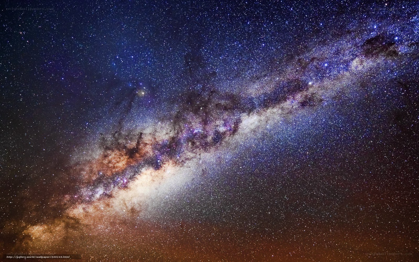 Milky Way galaxy view