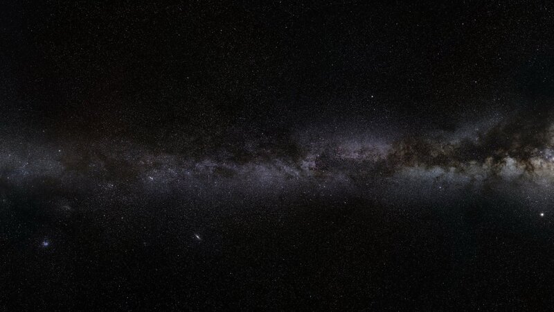Milky Way galaxy view