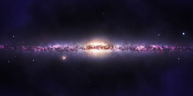 Milky Way galaxy view