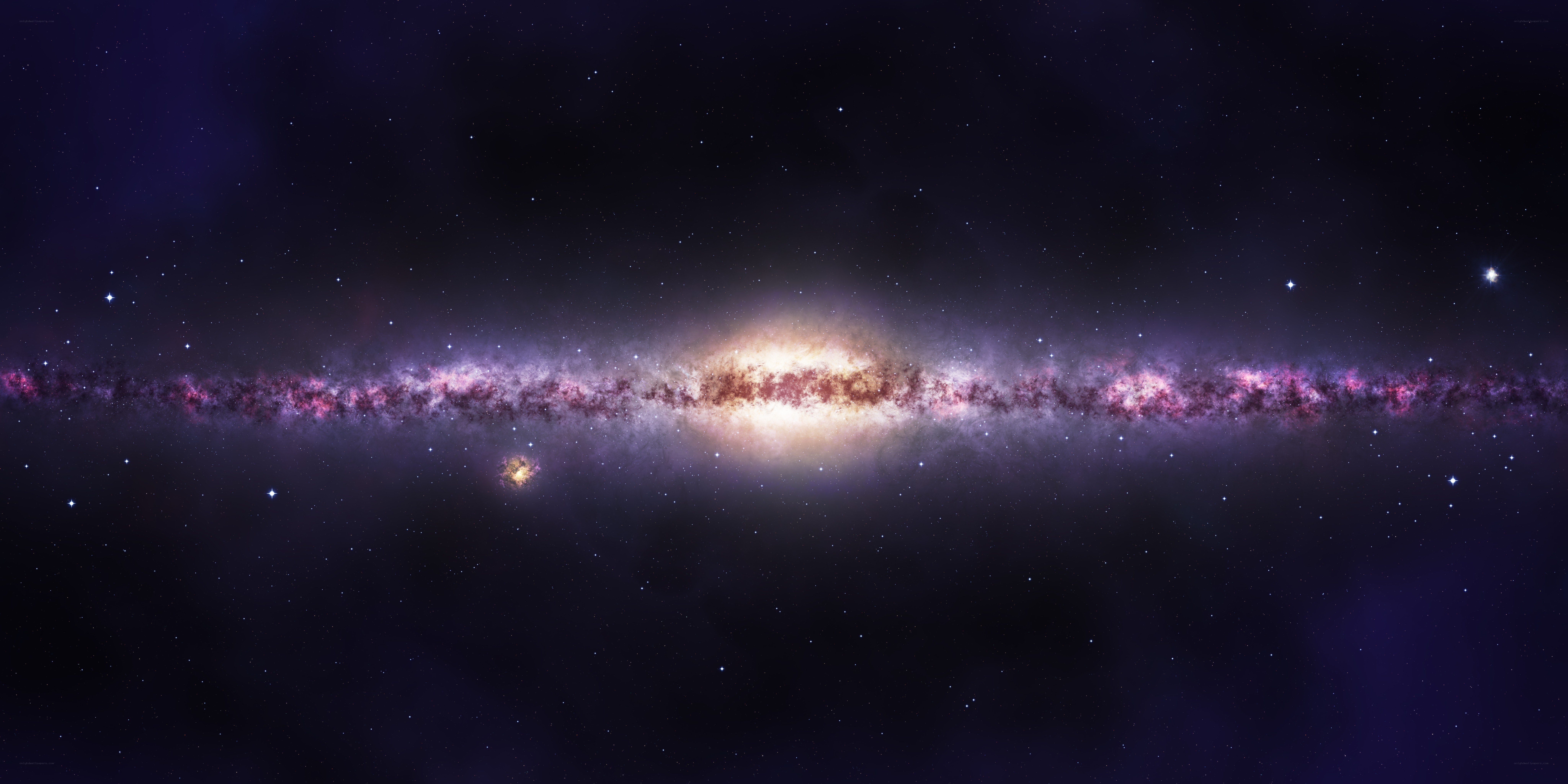 Milky Way galaxy view
