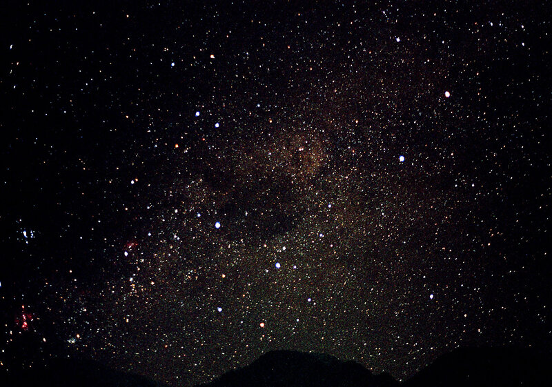 Milky Way galaxy view
