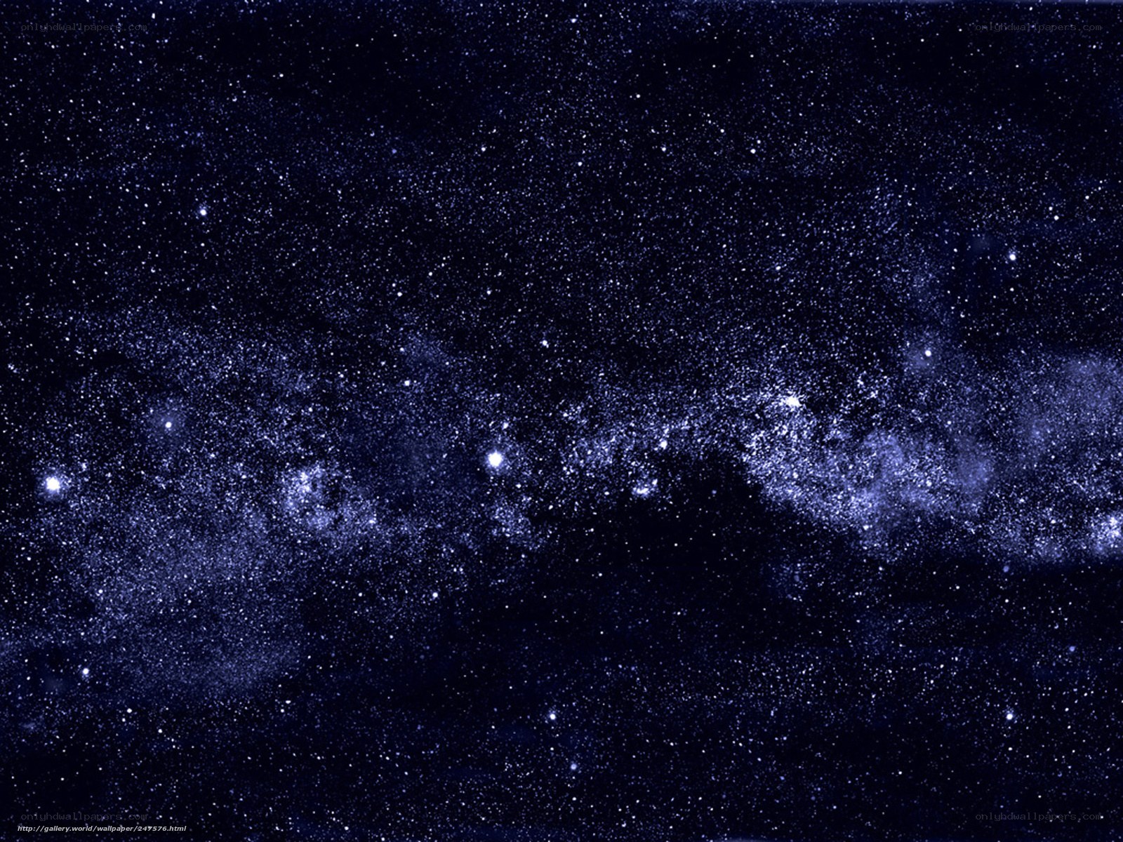 Milky Way galaxy view