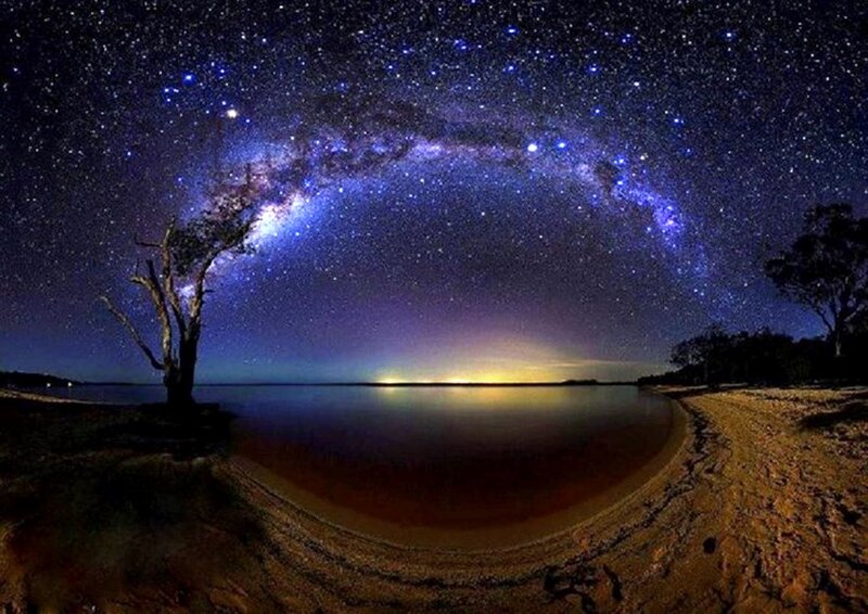Milky Way over Beach