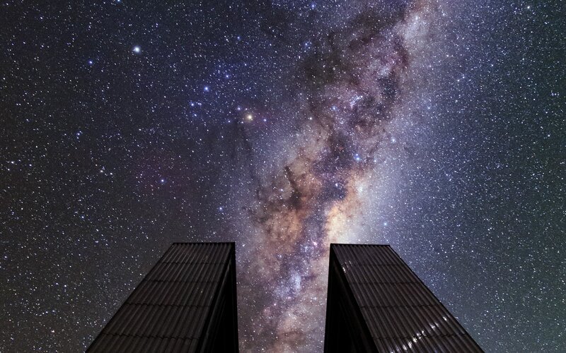 Milky Way over Buildings