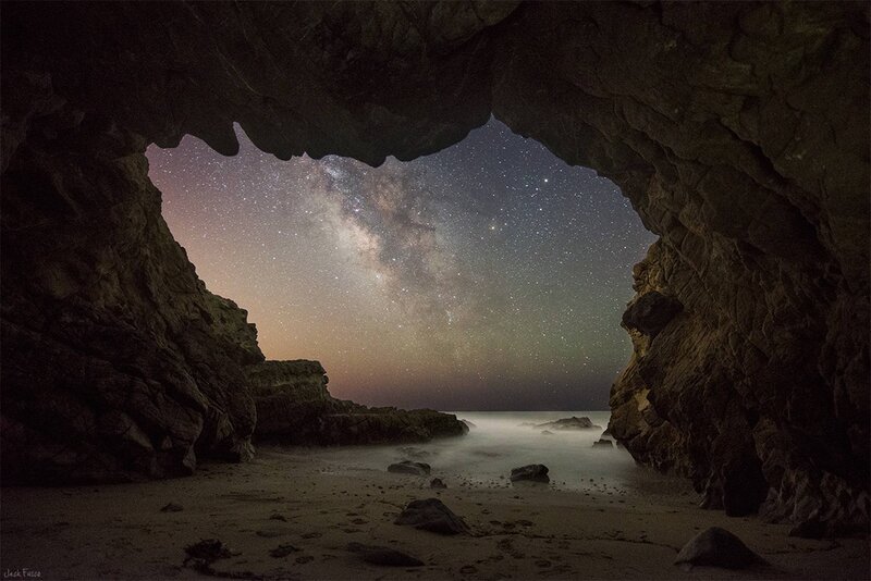 Milky Way over Cave