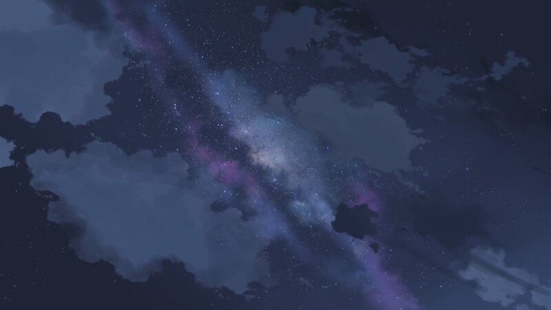 Milky Way over clouds