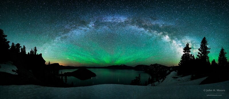 Milky Way over Crater Lake