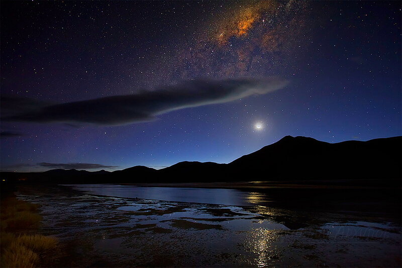 Milky Way over Lake