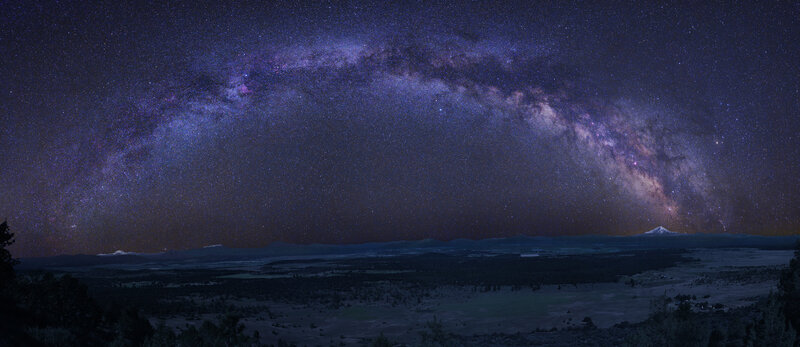 Milky Way over Mountain