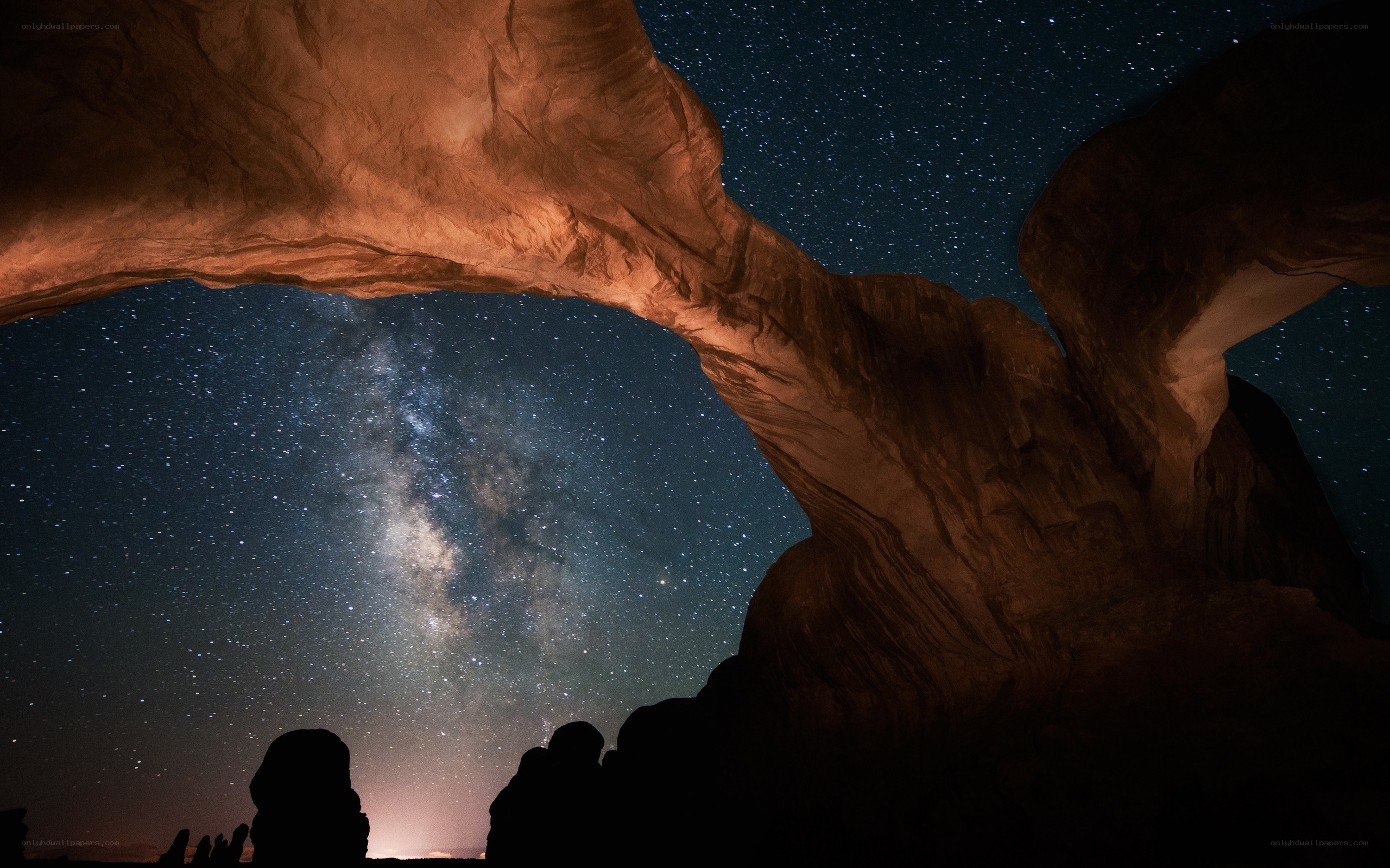 Milky Way over natural arch