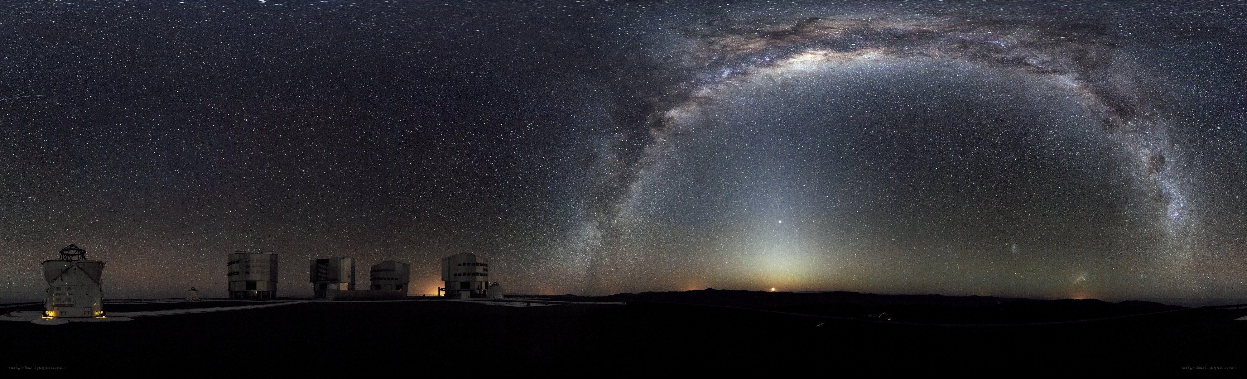 Milky Way over observatory