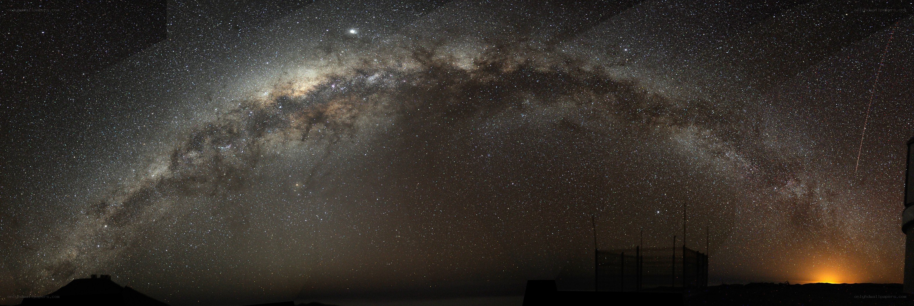 Milky Way over observatory