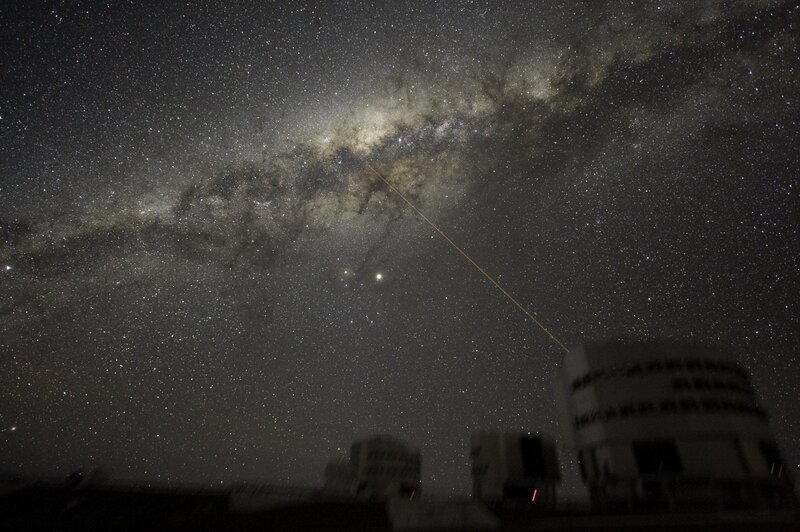 Milky Way over observatory