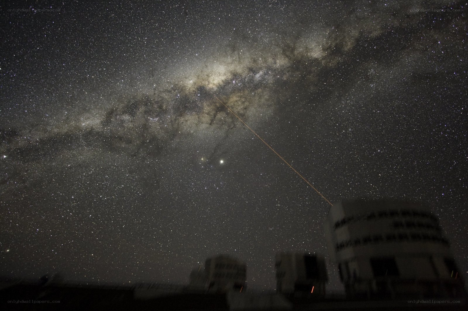 Milky Way over observatory