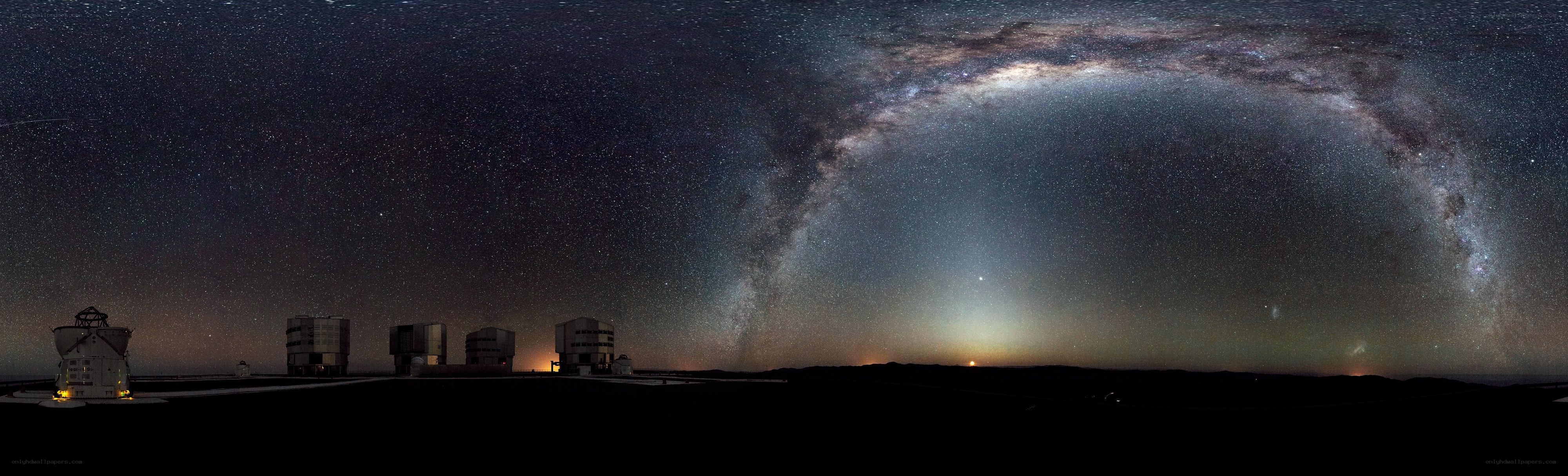 Milky Way over observatory