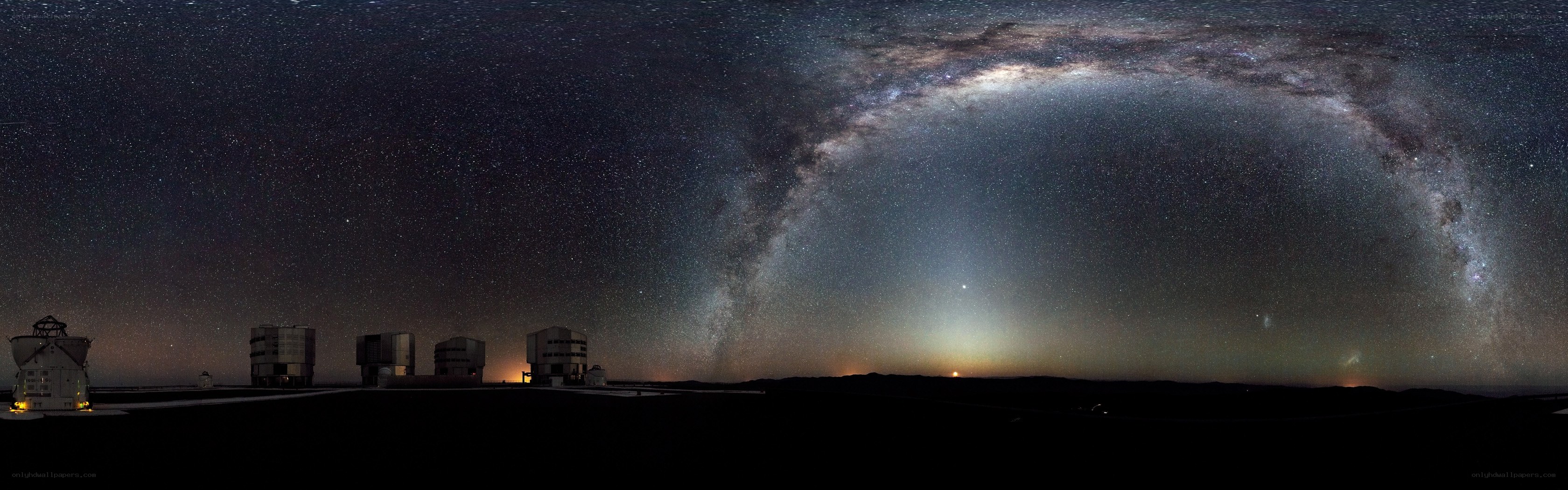 Milky Way over observatory
