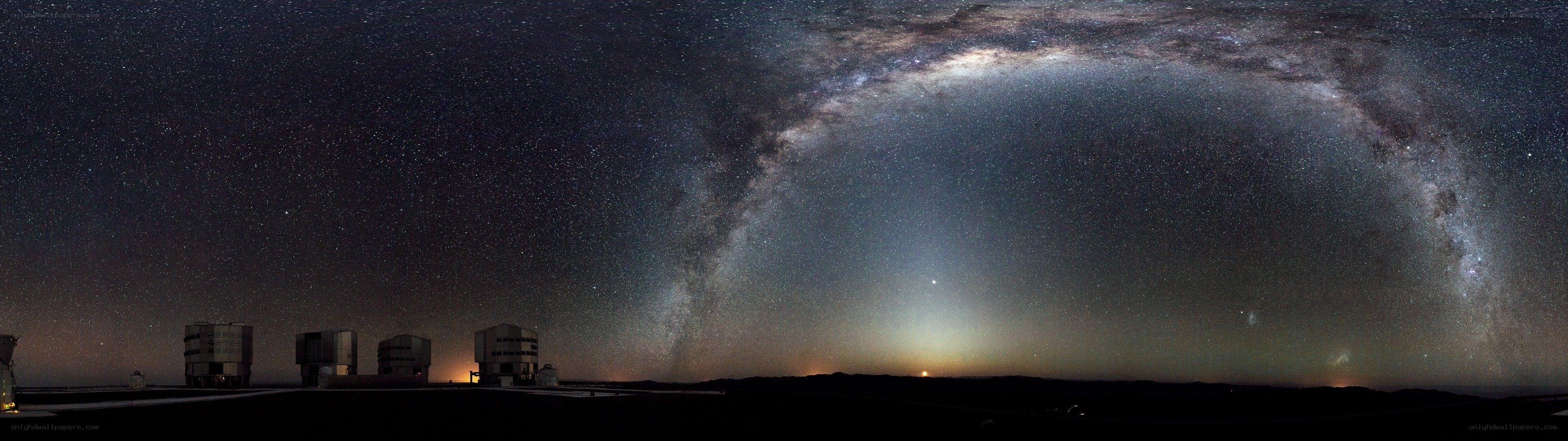 Milky Way over observatory