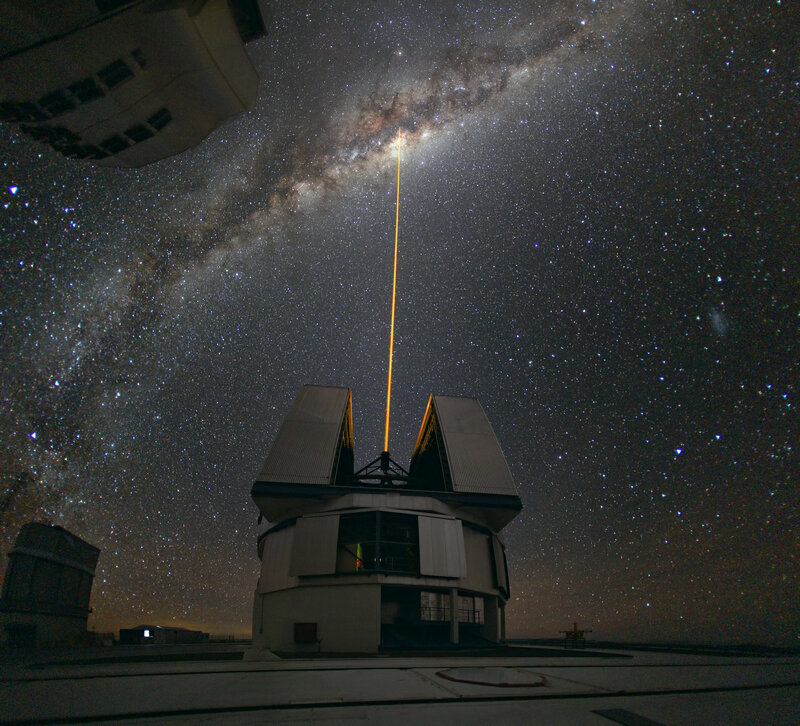 Milky Way over observatory