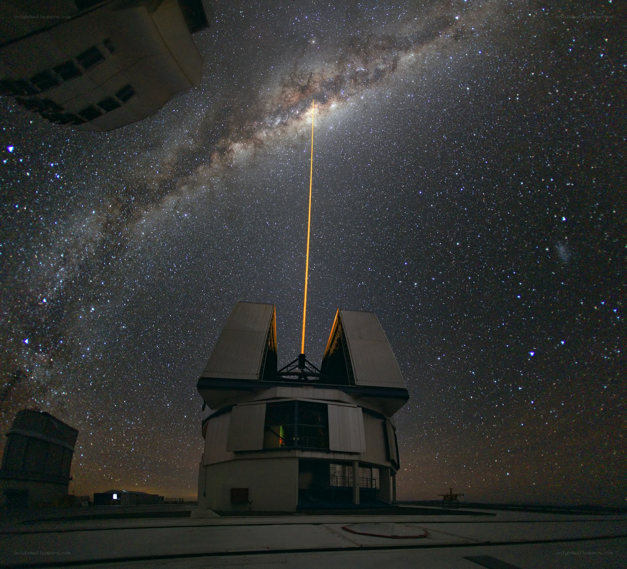 Milky Way over observatory