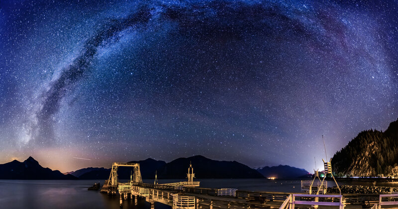 Milky Way over Pier