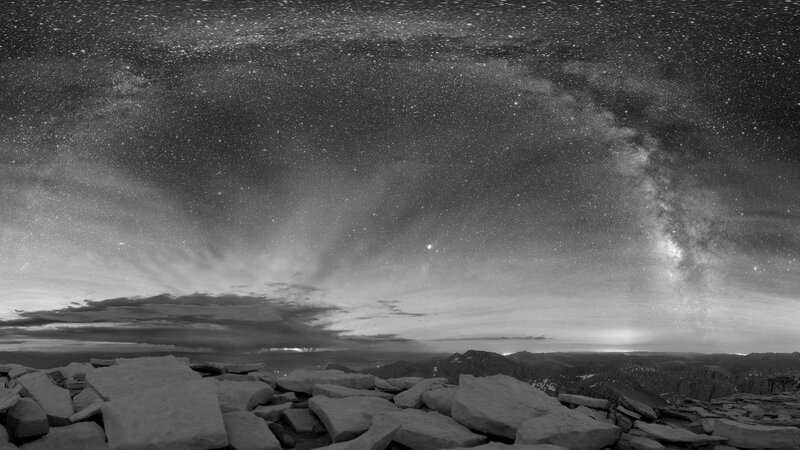 Milky Way over Rocky Peak — Black