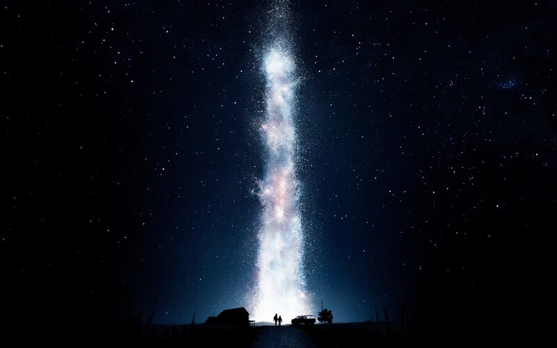 Milky Way over rural landscape