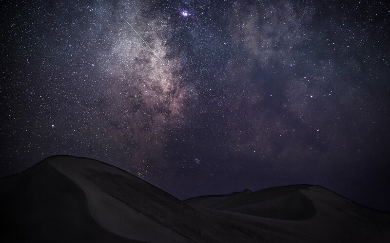Milky Way over Sand Dunes
