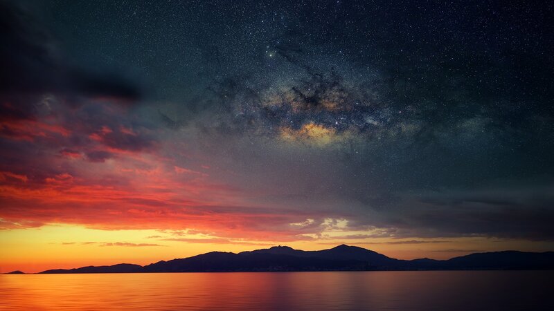Milky Way over Sea