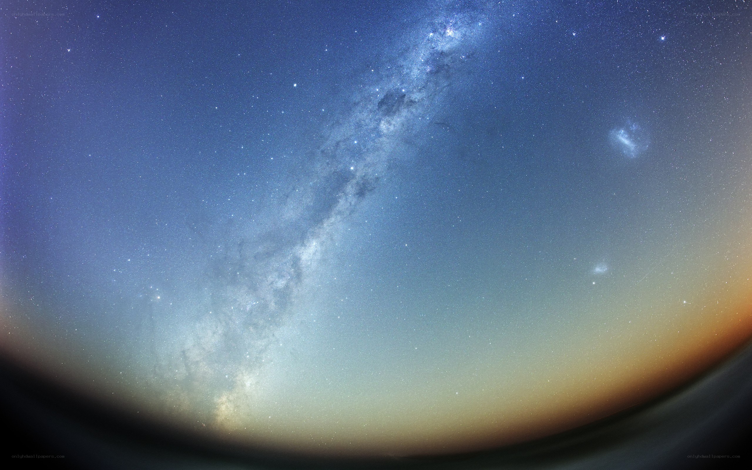 Milky Way over the horizon