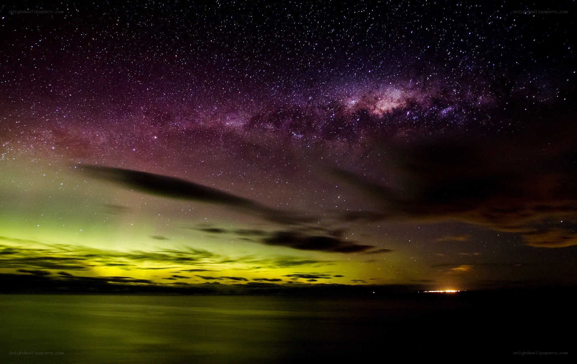 Milky Way over the ocean