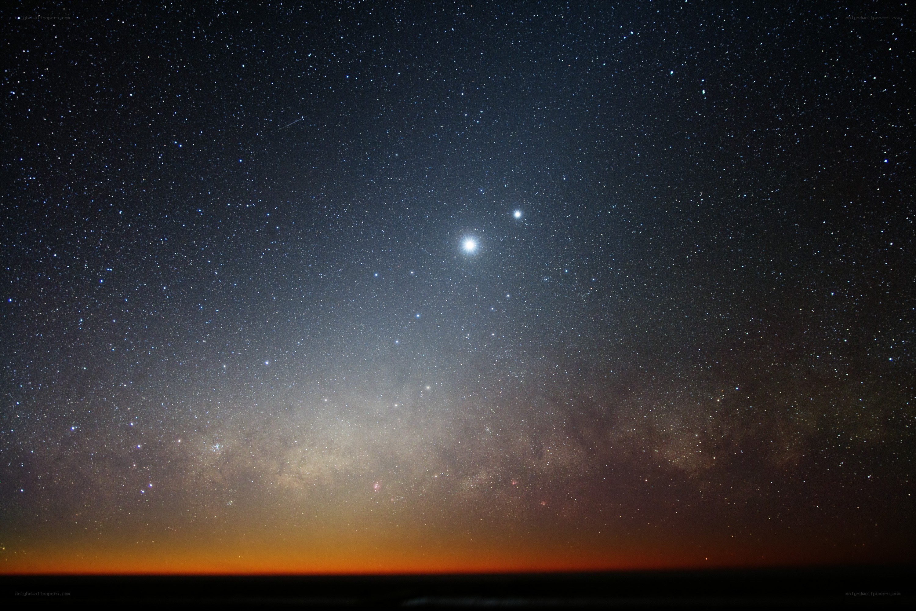 Milky Way over the ocean