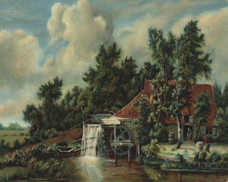 Mill by a River — Green