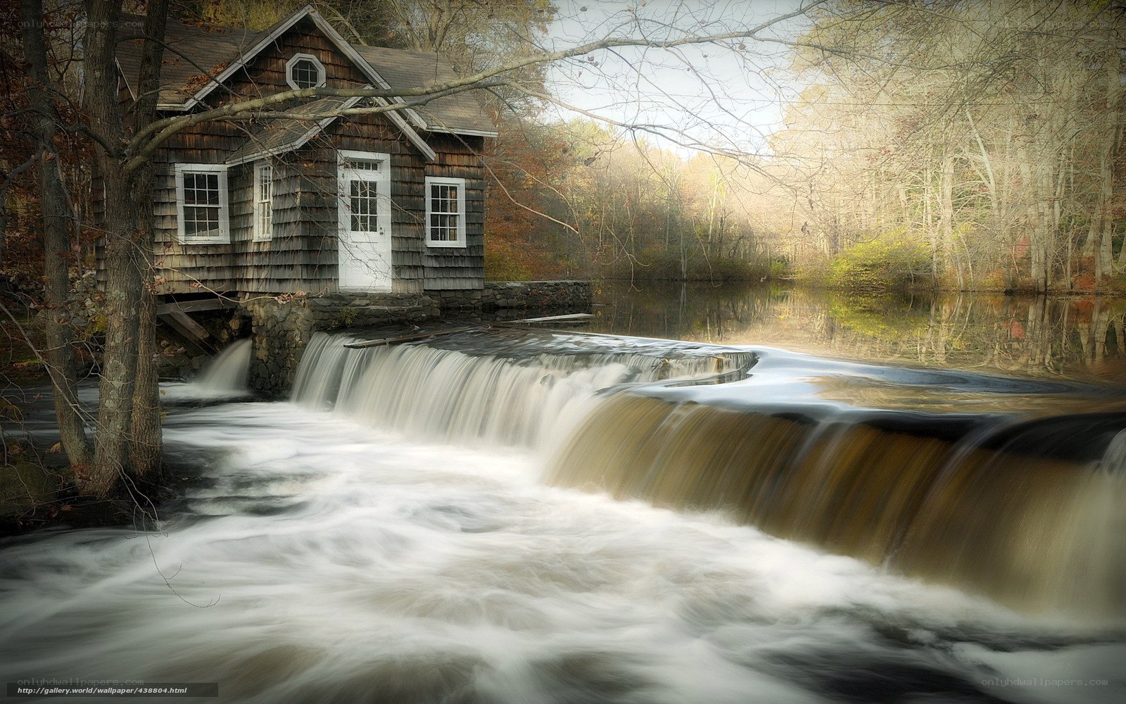 Mill by the waterfall