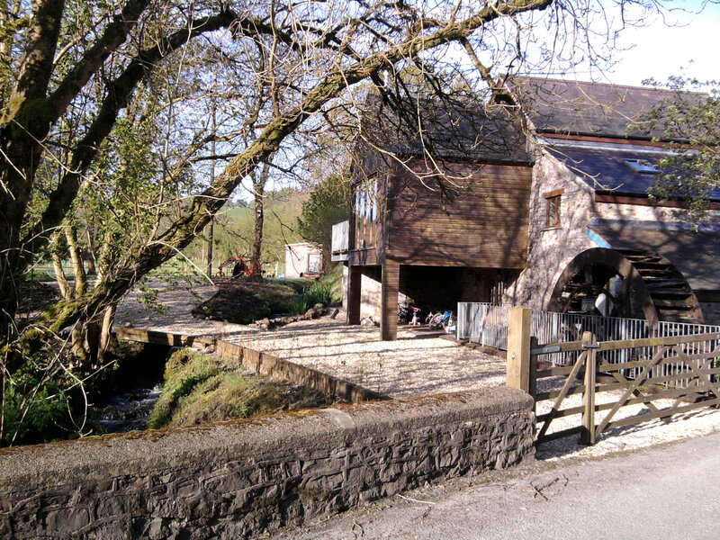 Mill with Waterwheel — Brown
