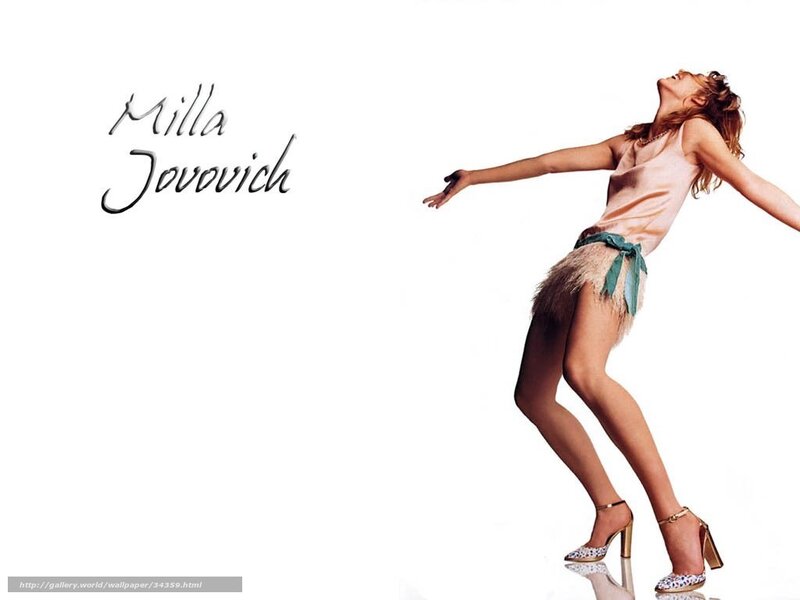Milla Jovovich in fashion pose