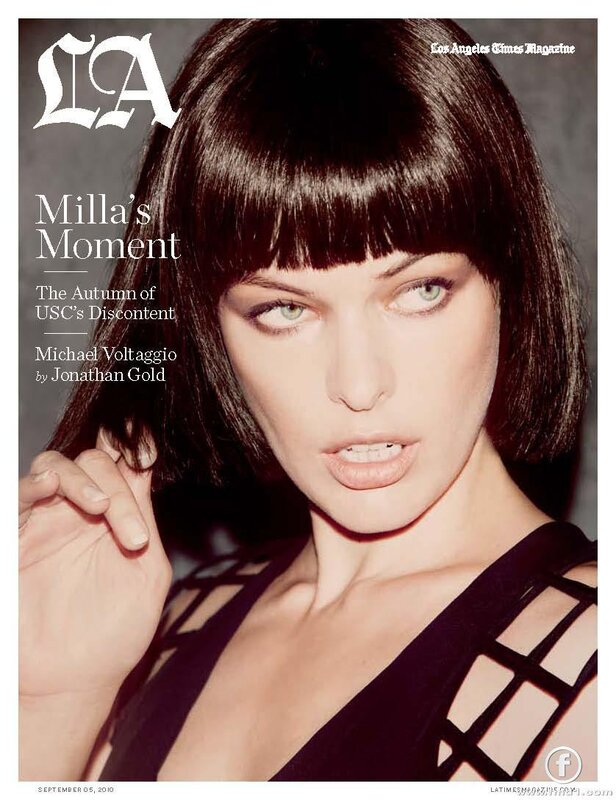 Milla Jovovich on magazine cover