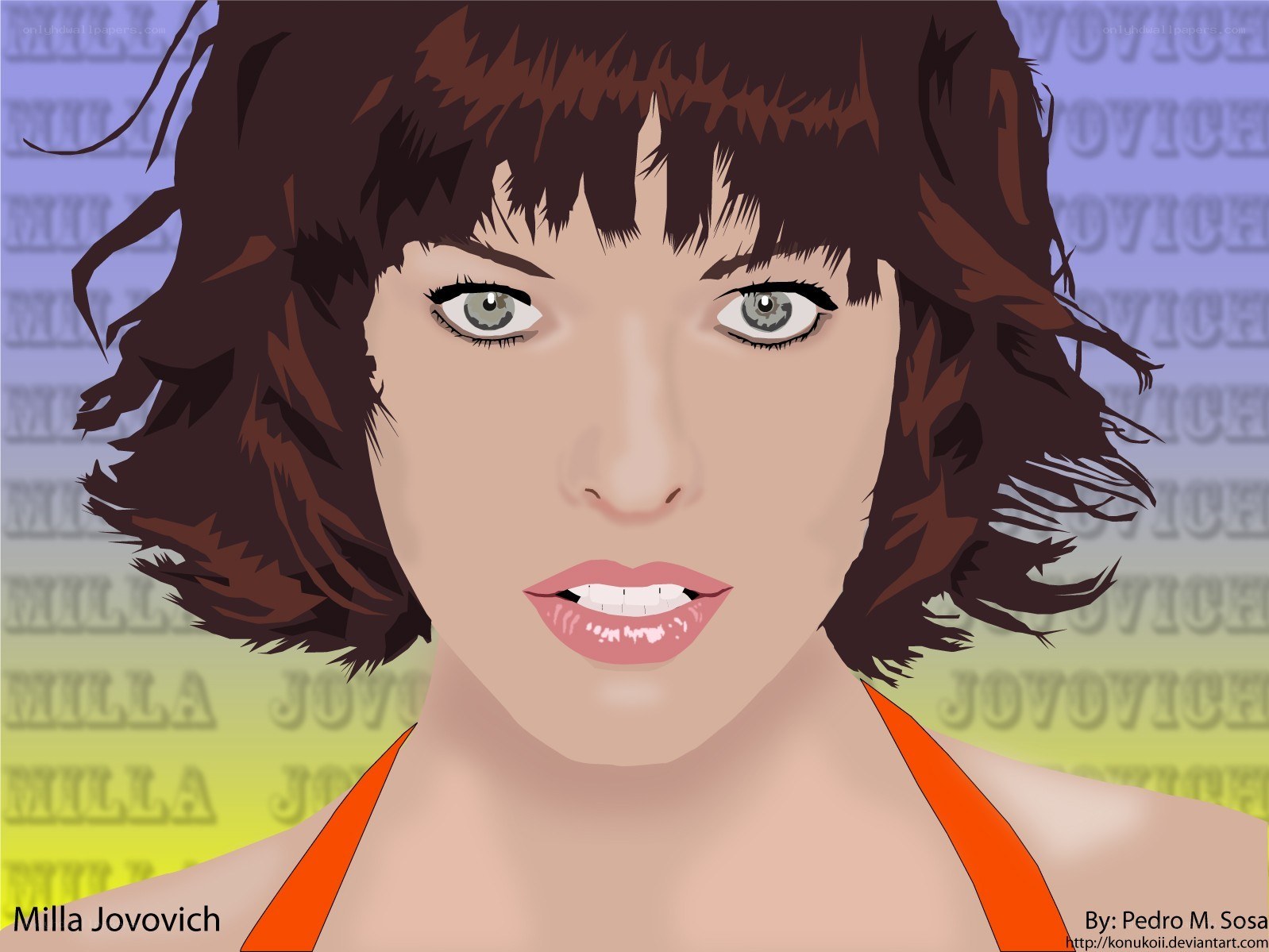 Milla Jovovich portrait