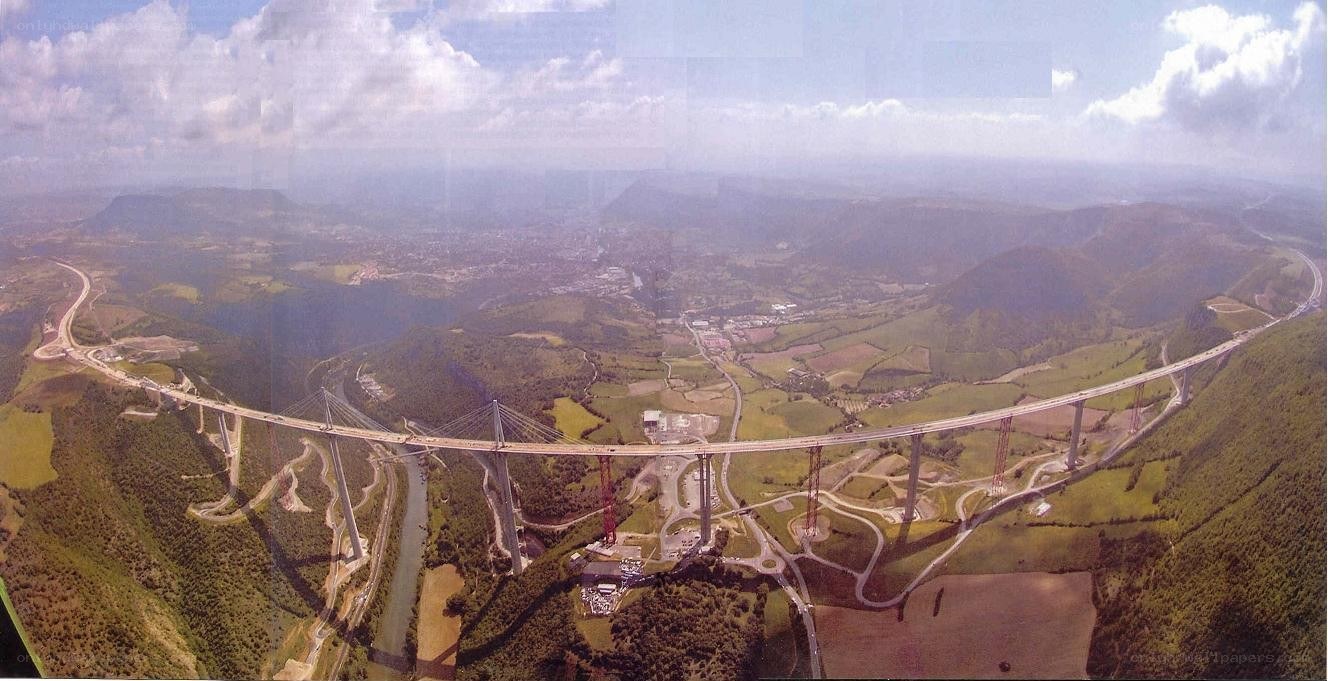 Millau Viaduct aerial view