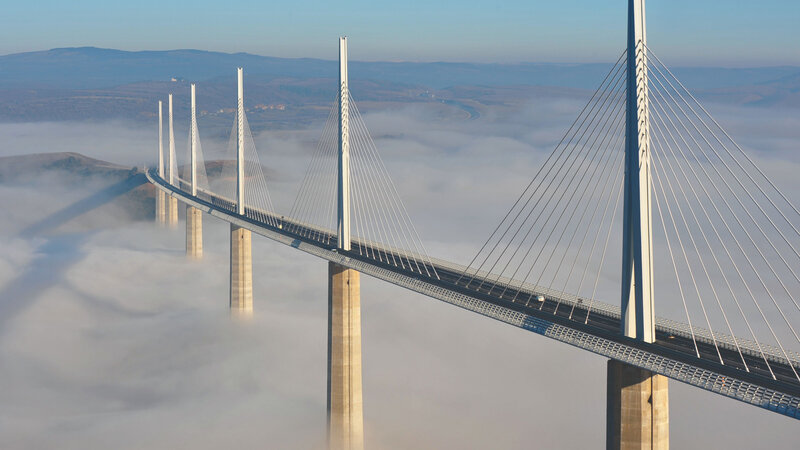 Millau Viaduct Bridge — White
