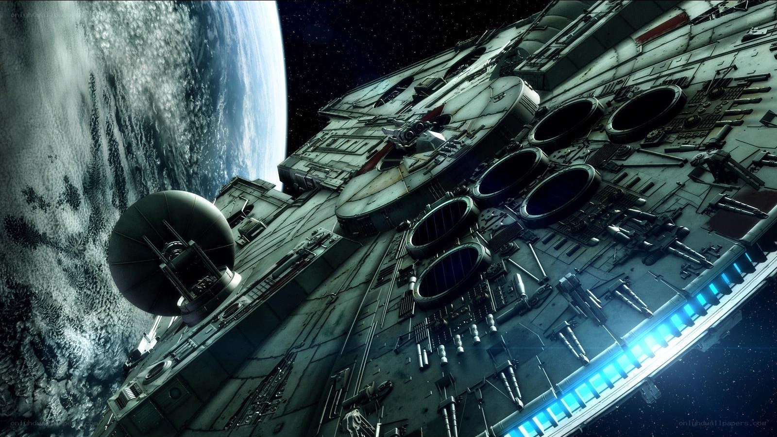 Millennium Falcon in orbit