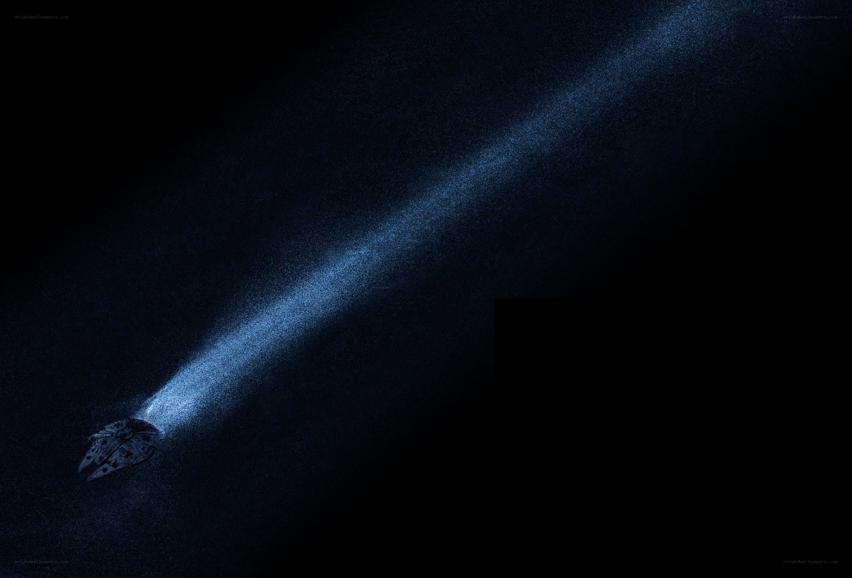Millennium Falcon in space